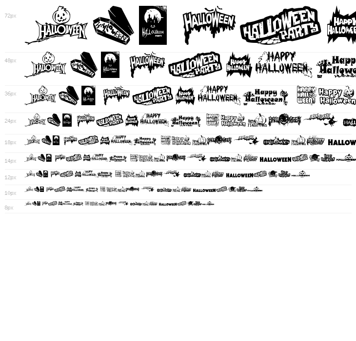 Halloween Logo Waterfall