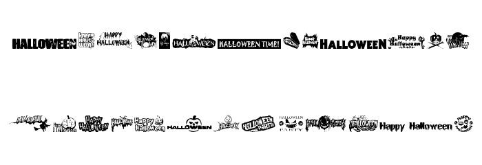 Halloween Logo Font LOWERCASE