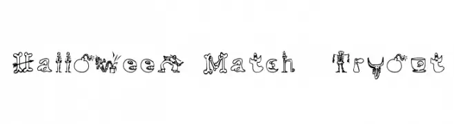 Halloween Match  Tryout  Fuentes Gratis Descargar