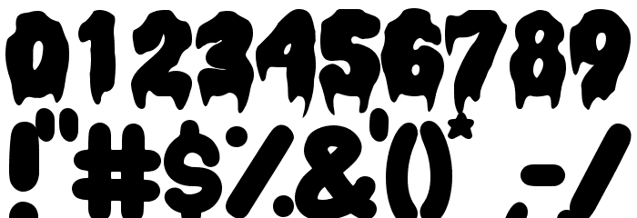 Halloween Melt フォント その他の文字