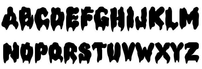 Halloween Melt フォント 大文字