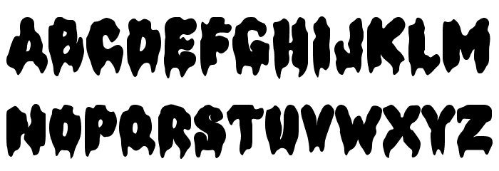 Halloween Melt フォント 小文字