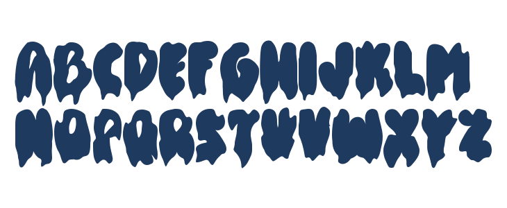 Halloween Melted Personal Use Uppercase