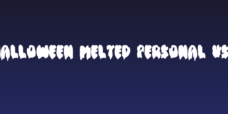 Halloween Melted Personal Use Social Header