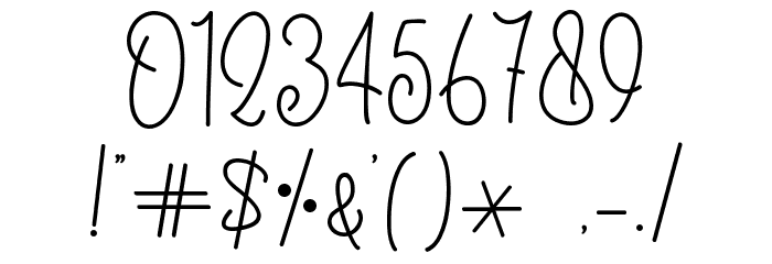 Halloween Monoline - Personal U Font OTHER CHARS