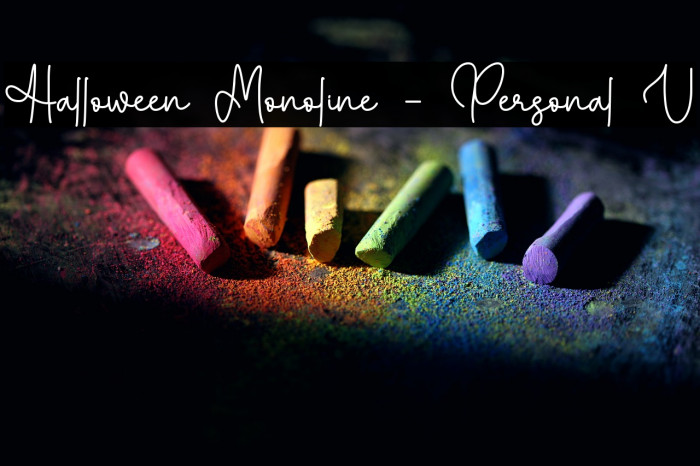 Halloween Monoline - Personal U Example 1