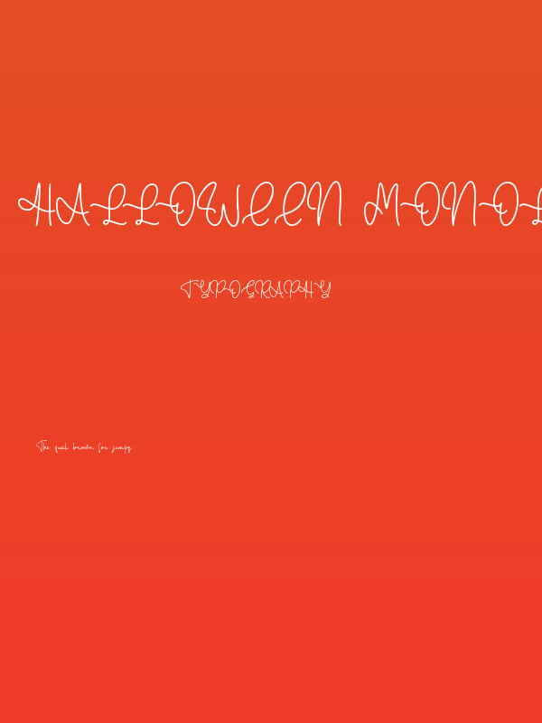 Halloween Monoline - Personal U Poster