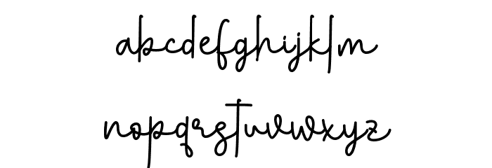 Halloween Monoline - Personal U Font LOWERCASE