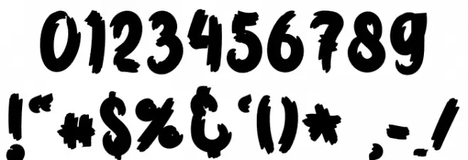 Halloween Monster Font OTHER CHARS
