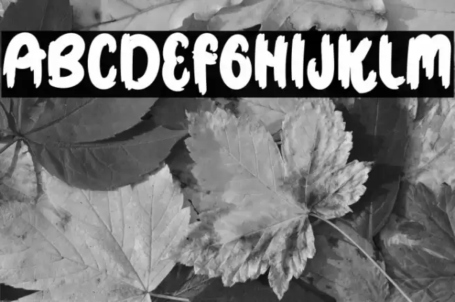 Halloween Monster Font examples