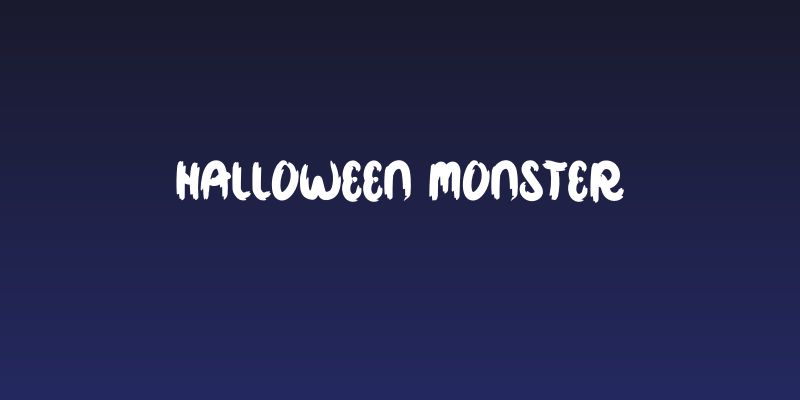 Halloween Monster Social Header