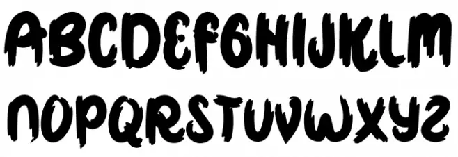 Halloween Monster Font LOWERCASE