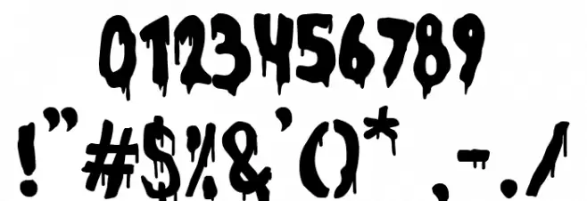 Halloween Morning Font OTHER CHARS