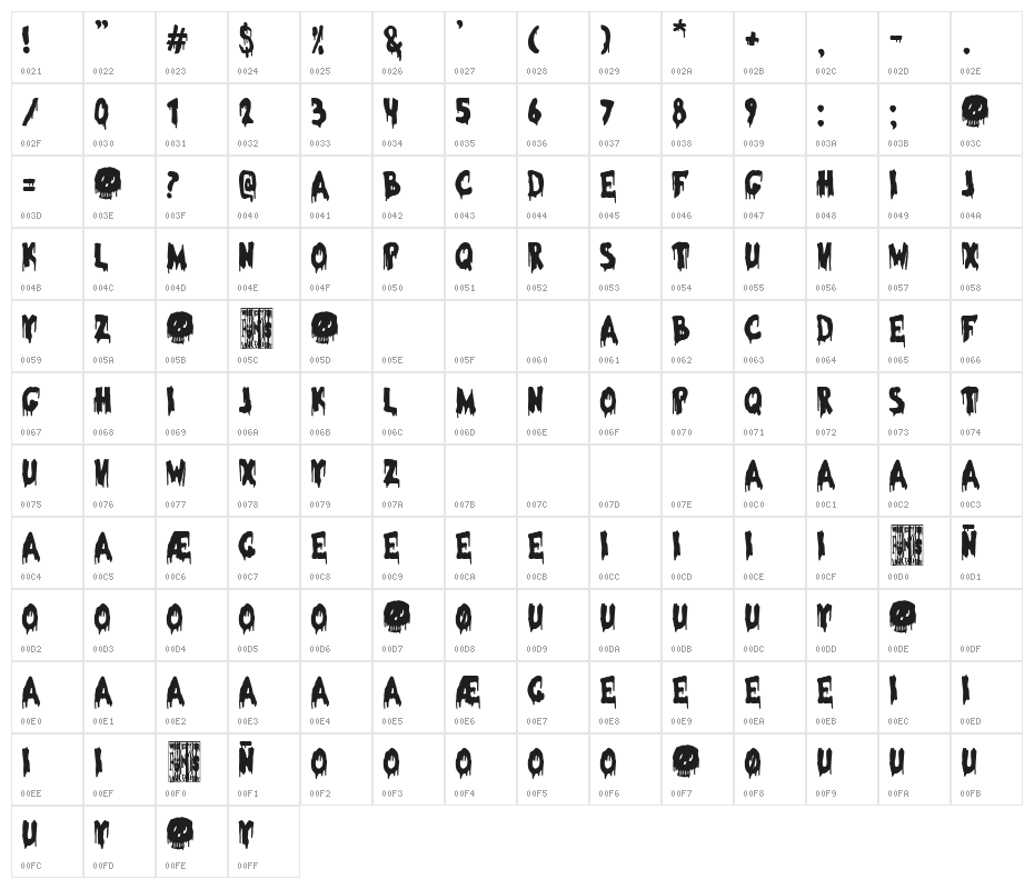 Halloween Morning Character Map