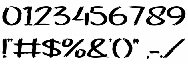 Halloween Movie Font OTHER CHARS