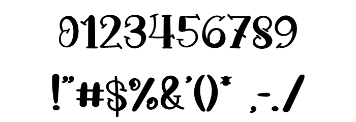 Halloween Night Font OTHER CHARS