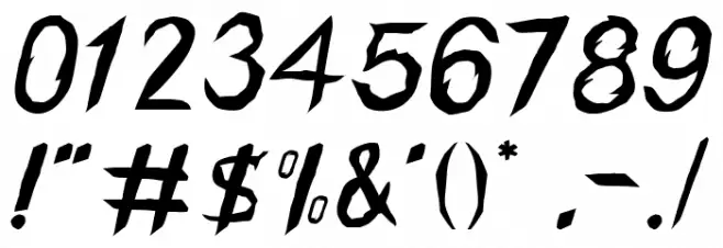 Halloween Night Font OTHER CHARS