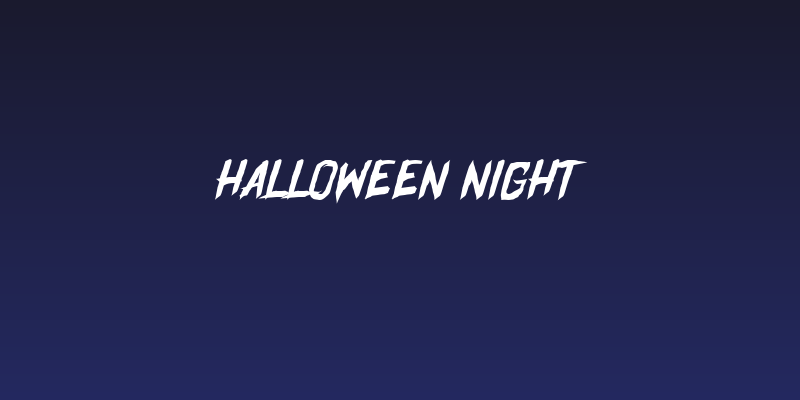 Halloween Night Social Header