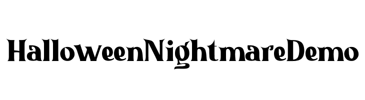 Halloween Nightmare Demo Schriftart