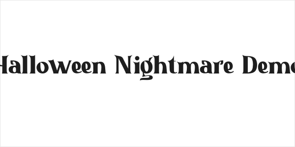 Halloween Nightmare Demo Logo