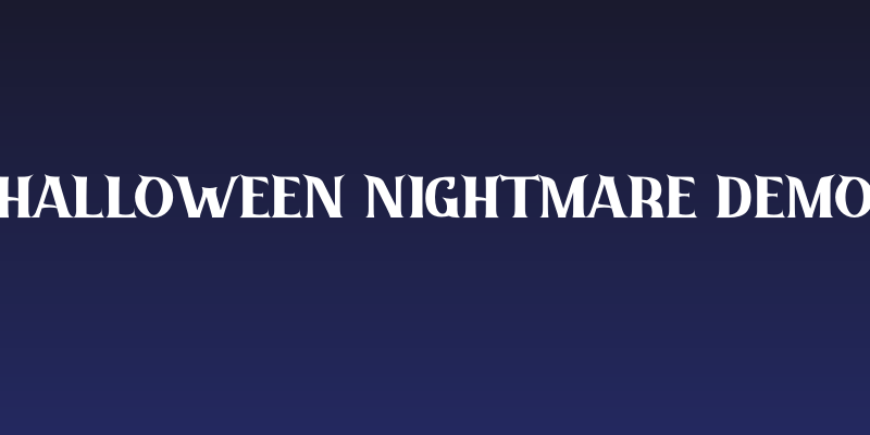 Halloween Nightmare Demo Social Header