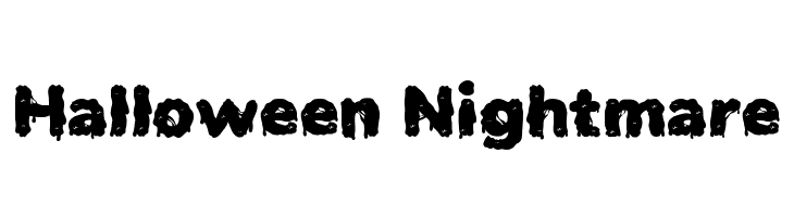 Halloween Nightmare  フリーフォントのダウンロード