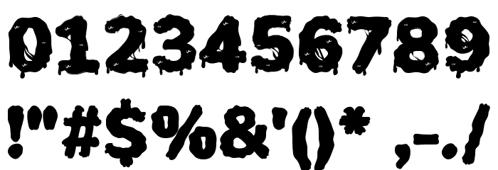 Halloween Nightmare Font OTHER CHARS