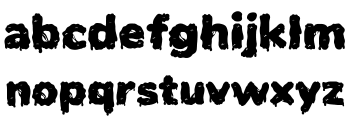 Halloween Nightmare Font LOWERCASE