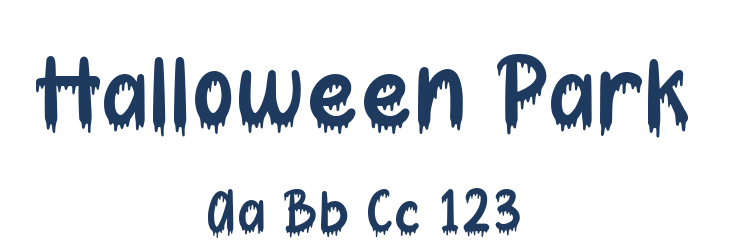 Halloween Park Font Preview