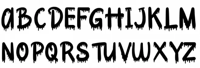 Halloween Park Caratteri MAIUSCOLE