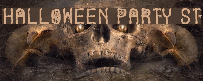 Halloween Party St Font examples