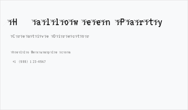 Halloween Party Business Card