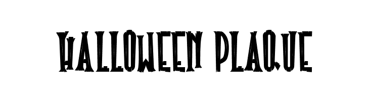 Halloween Plaque  フリーフォントのダウンロード