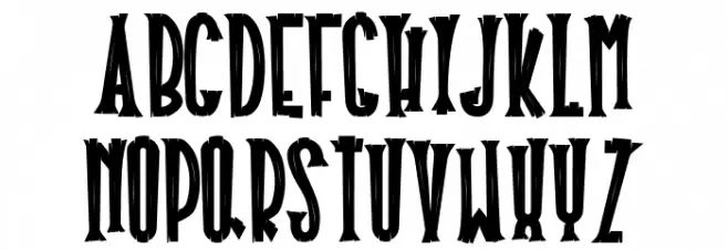 Halloween Plaque Шрифта ВЕРХНИЙ