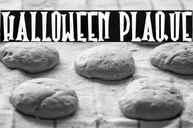 Halloween Plaque フォント examples
