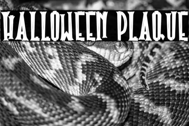 Halloween Plaque フォント examples