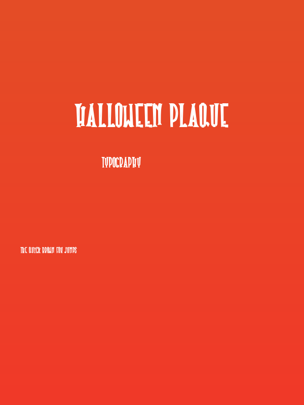 Halloween Plaque Poster