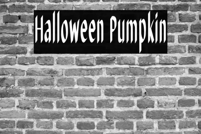 Halloween Pumpkin Font examples