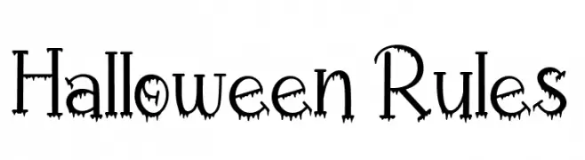 Halloween Rules  font caratteri gratis