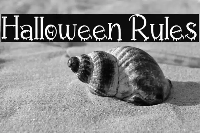 Halloween Rules Font examples