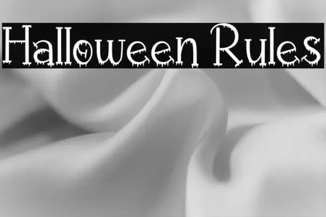 Halloween Rules Font examples