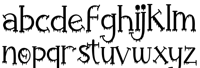 Halloween Rules Font LOWERCASE