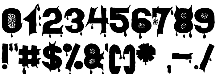 Halloween Scare St Schriftart Anderer Schreiben