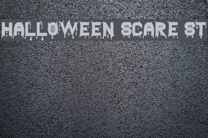 Halloween Scare St Schriftart examples