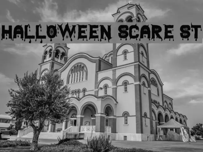 Halloween Scare St Schriftart examples