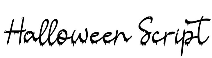 Halloween Script  免费字体下载