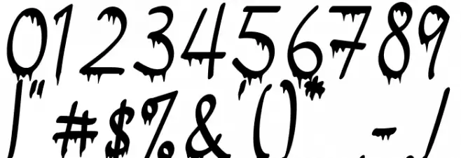 Halloween Script フォント その他の文字