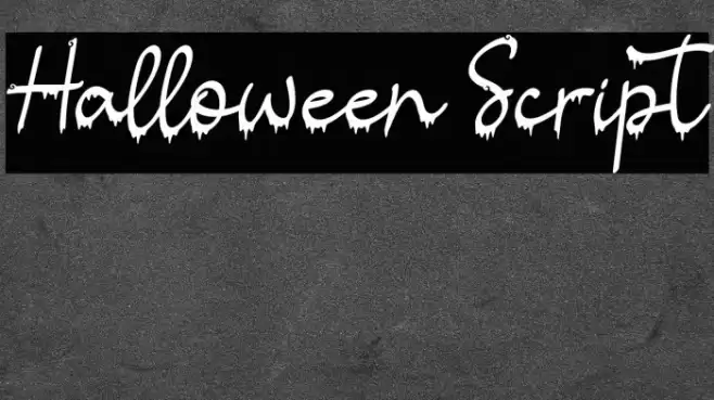 Halloween Script フォント examples