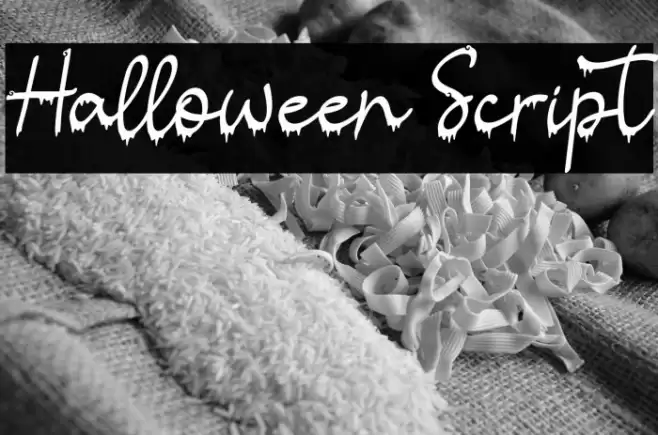 Halloween Script フォント examples