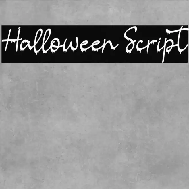 Halloween Script フォント examples
